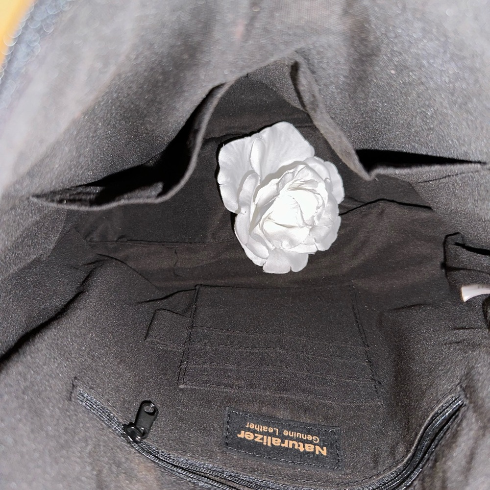 NWOT Vintage Naturalizer Leather Suede Color-block Bag - Picture 9 of 11